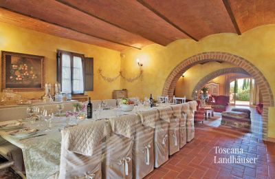 Plattelandswoning te koop Asciano, Toscane, RIF 2992 Esszimmer