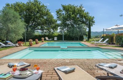 Plattelandswoning te koop Asciano, Toscane, RIF 2992 Pool und Liegemöglichkeit