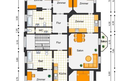 Vastgoed Liège, Verviers, Theux, La Reid, Plattegrond 1