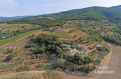 Plattelandswoning te koop Arezzo, Toscane, RIF 2993 Vogelperspektive