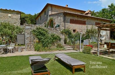 Plattelandswoning te koop Gaiole in Chianti, Toscane, RIF 3003 Rustico und Garten