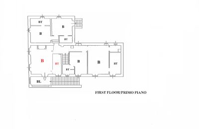 Plattelandswoning te koop Sarteano, Toscane, RIF 3005 Grundriss OG