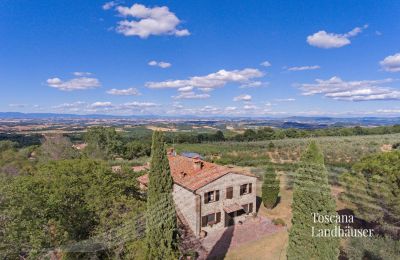 Boerderij te koop Sarteano, Toscane, RIF 3009 Haus und Panoramablick