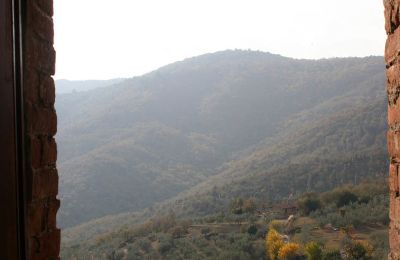 Historische toren te koop Bucine, Toscane, Uitzicht 