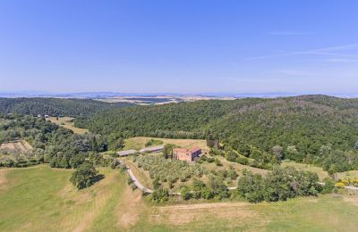 Boerderij te koop Asciano, Toscane, RIF 2982 Panoramalage