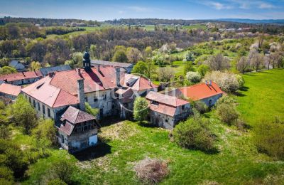 Kasteel te koop Brody, Zámek Brody, Ústecký kraj, Dronefoto