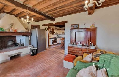 Plattelandswoning te koop Gaiole in Chianti, Toscane, RIF 3041 Wohnbereich mit Kamin