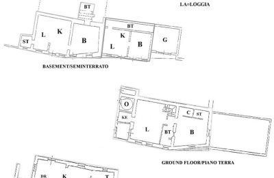 Plattelandswoning te koop Chianciano Terme, Toscane, RIF 3061 Grundriss HH