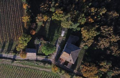 Plattelandswoning te koop Gaiole in Chianti, Toscane, RIF 3073 Vogelperspektive