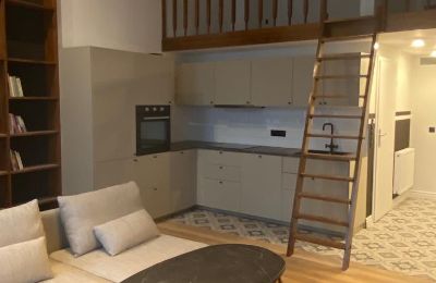 Kasteel appartement te koop Lubiechowo, Pałac w Lubiechowie, województwo zachodniopomorskie, Widok na otwartą kuchnię 