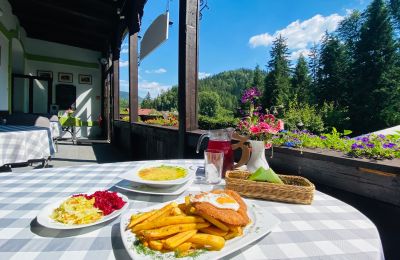 Vakwerkhuis te koop Kowalowa, województwo dolnośląskie, Taras restauracyjny front