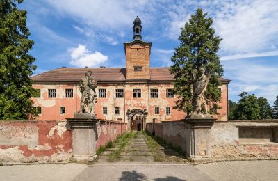 Kasteel te koop Kounice, Zámek Kounice, Středočeský kraj, Vooraanzicht