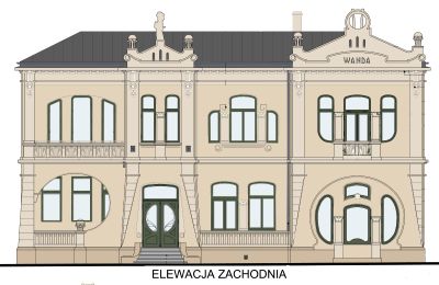 Historische villa te koop Piotrków Trybunalski, Jarosława Dąbrowskiego 14, województwo łódzkie, Visualisatie