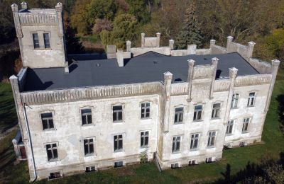 Kasteel te koop Górki Dąbskie, Pałac w Górkach Dąbskich, województwo kujawsko-pomorskie, Dronefoto