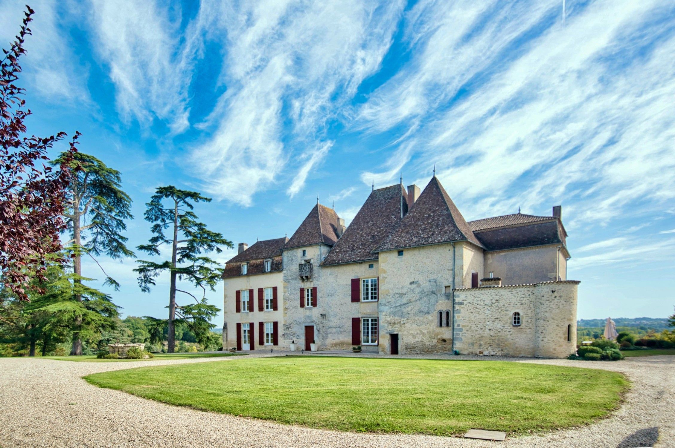 Kasteel en park in Gironde, Nouvelle-Aquitaine, Kasteel te koop