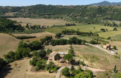 Plattelandswoning te koop Montescudaio, Toscane, RIF 2185 Vogelperspektive