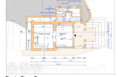 Plattelandswoning te koop Figline e Incisa Valdarno, Toscane, RIF 2966 Grundriss ehem. Scheune EG