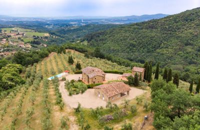 Plattelandswoning te koop Figline e Incisa Valdarno, Toscane, RIF 2966 Blick auf Anwesen