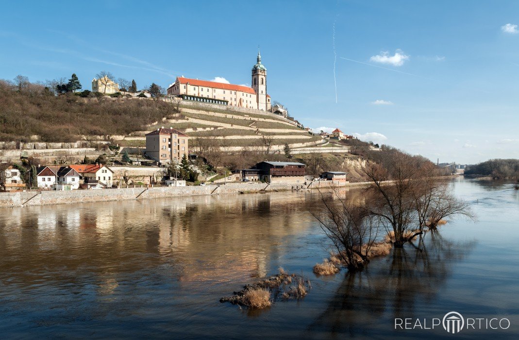 Schloss Mělník an der Elbe, Mittelböhmen, Mělník