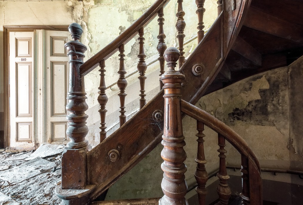 Treppe im Gutshaus Altoschatz, Altoschatz