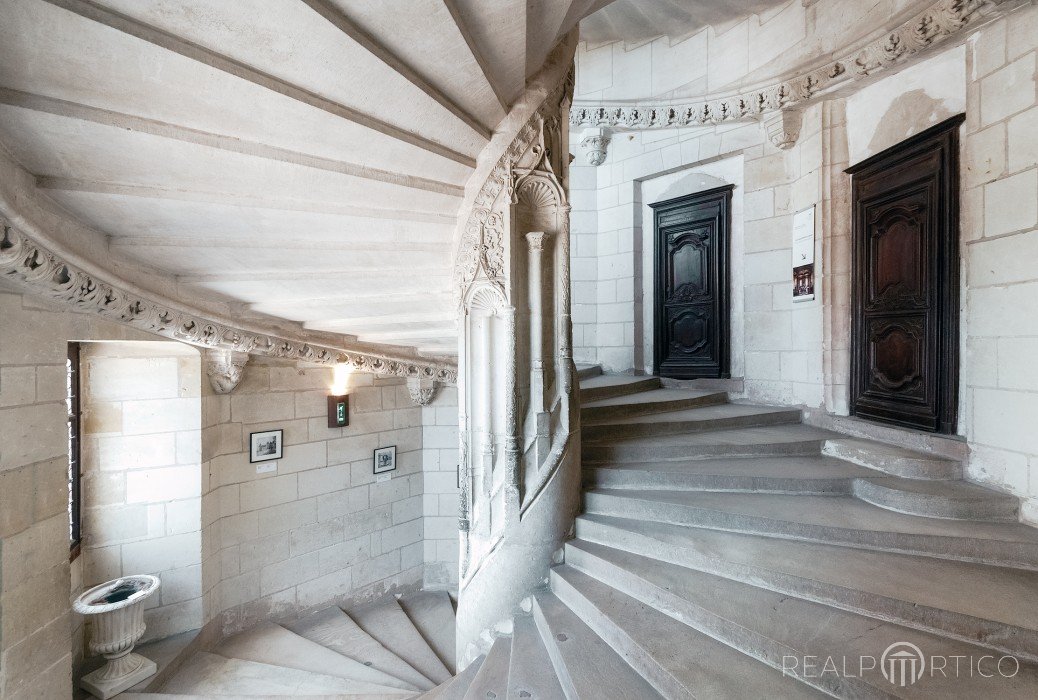 Château de Chaumont: Treppenhaus, Chaumont-sur-Loire