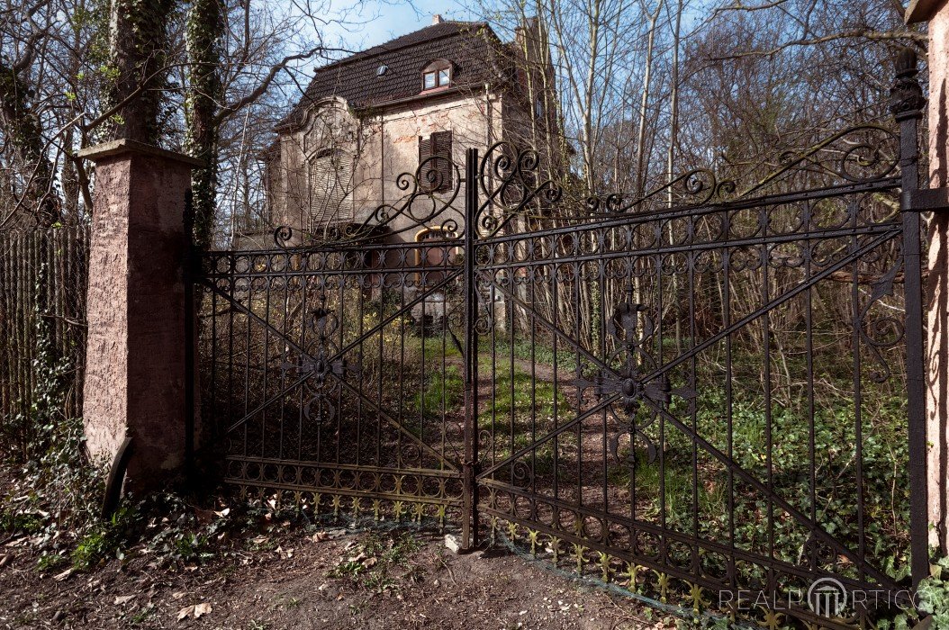 Villa aus der Gründerzeit: Schmiedeeisernes Tor, Duitsland